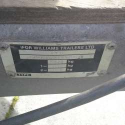 ifor williams fully refurbished gx106 mk3 plant trailer