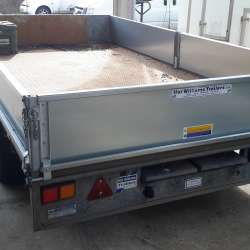 ifor williams lm126g dropside trailer with crane